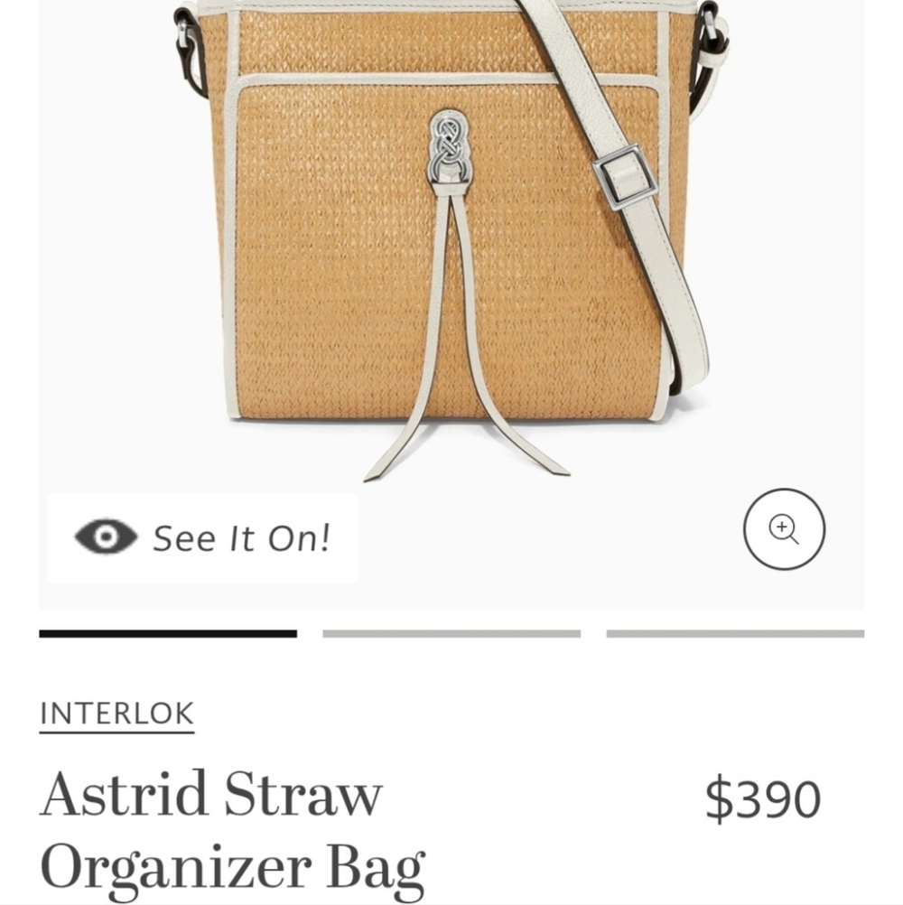 Brighton Astrid Straw Organizer Bag (Retail $390) - Picture 2 of 11